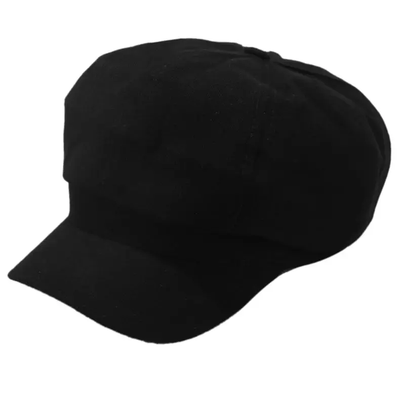 Горячая Женская шерстяная берет Кепка в британском стиле ретро сплошной цвет