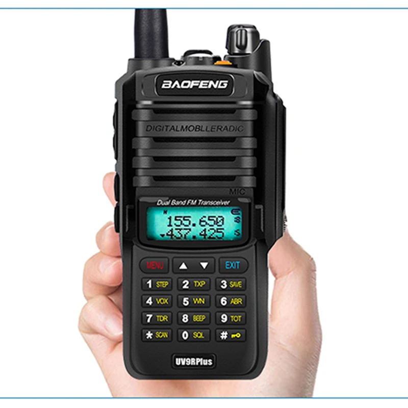 2pcs high quality 10w 25km baofeng uv 9r plus ham radio cb radio comunicador waterproof walkie talkie baofeng uv 9r plus раци