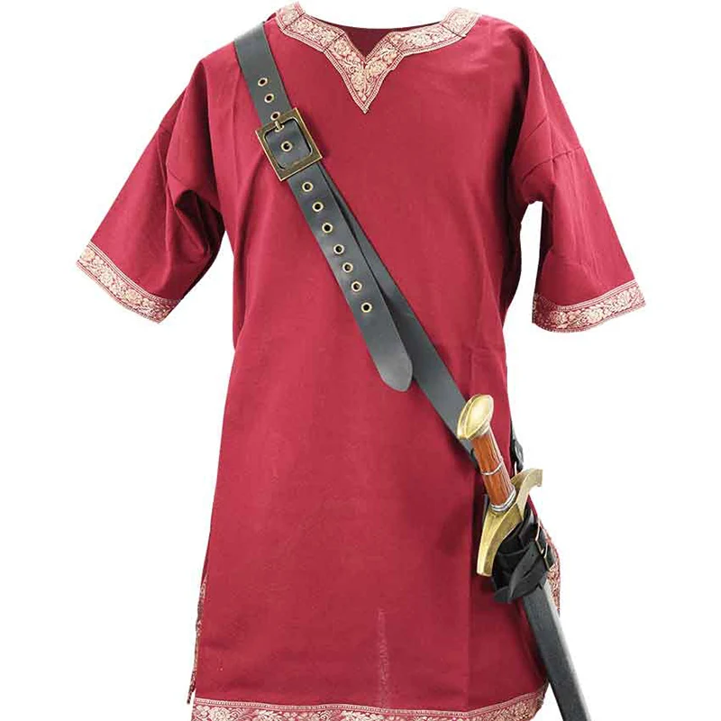 Кожаный ремень на плечо в средневековом стиле викингов ножны скаббард рыцарская