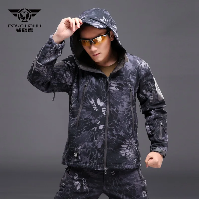 Уличная Профессиональная Мужская Военная Тактическая походная куртка акулья