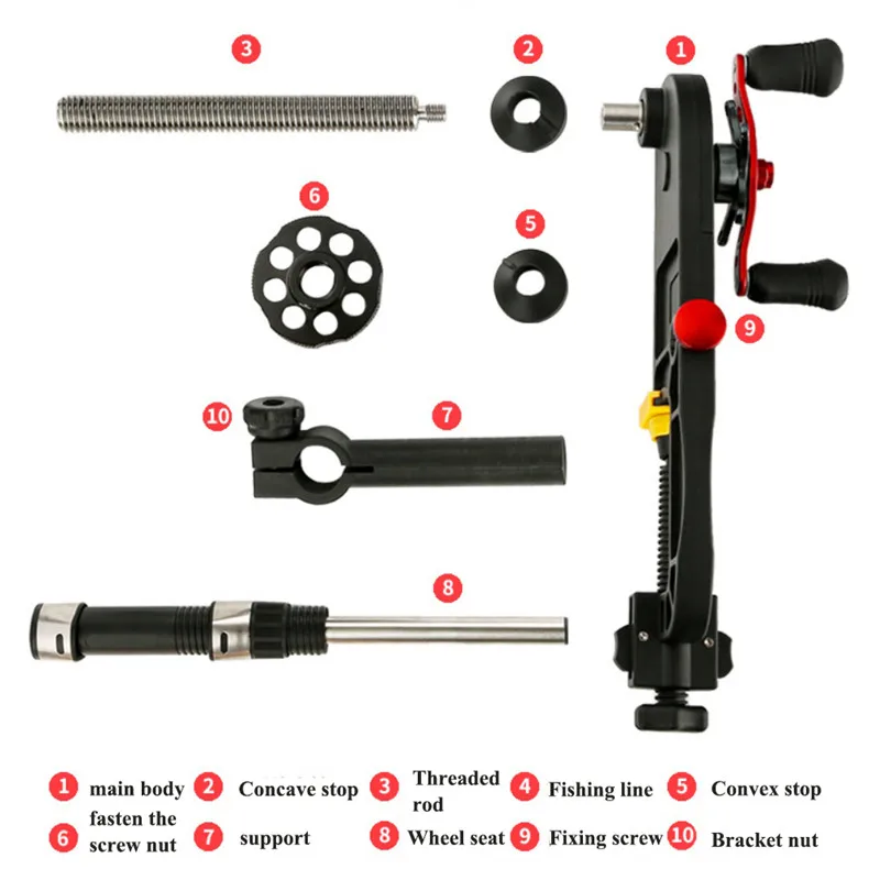 Система Намотки лески Портативная Алюминиевая катушка для | Спорт и развлечения