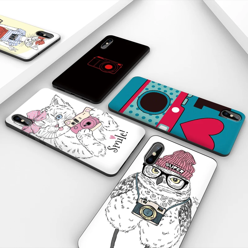Чехол для телефона iPhone 11 Pro Max XR XS MAX X трендовая камера Apple 8 7 6 5S s Plus силиконовая