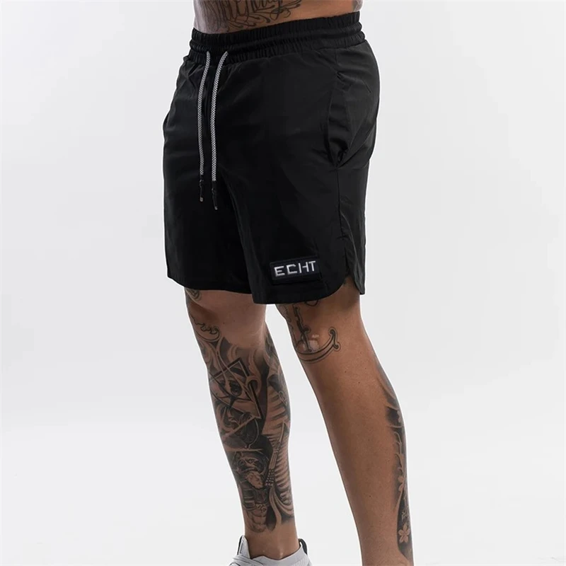 Мужские дышащие тренировочные шорты для фитнеса летние поглощающие пот