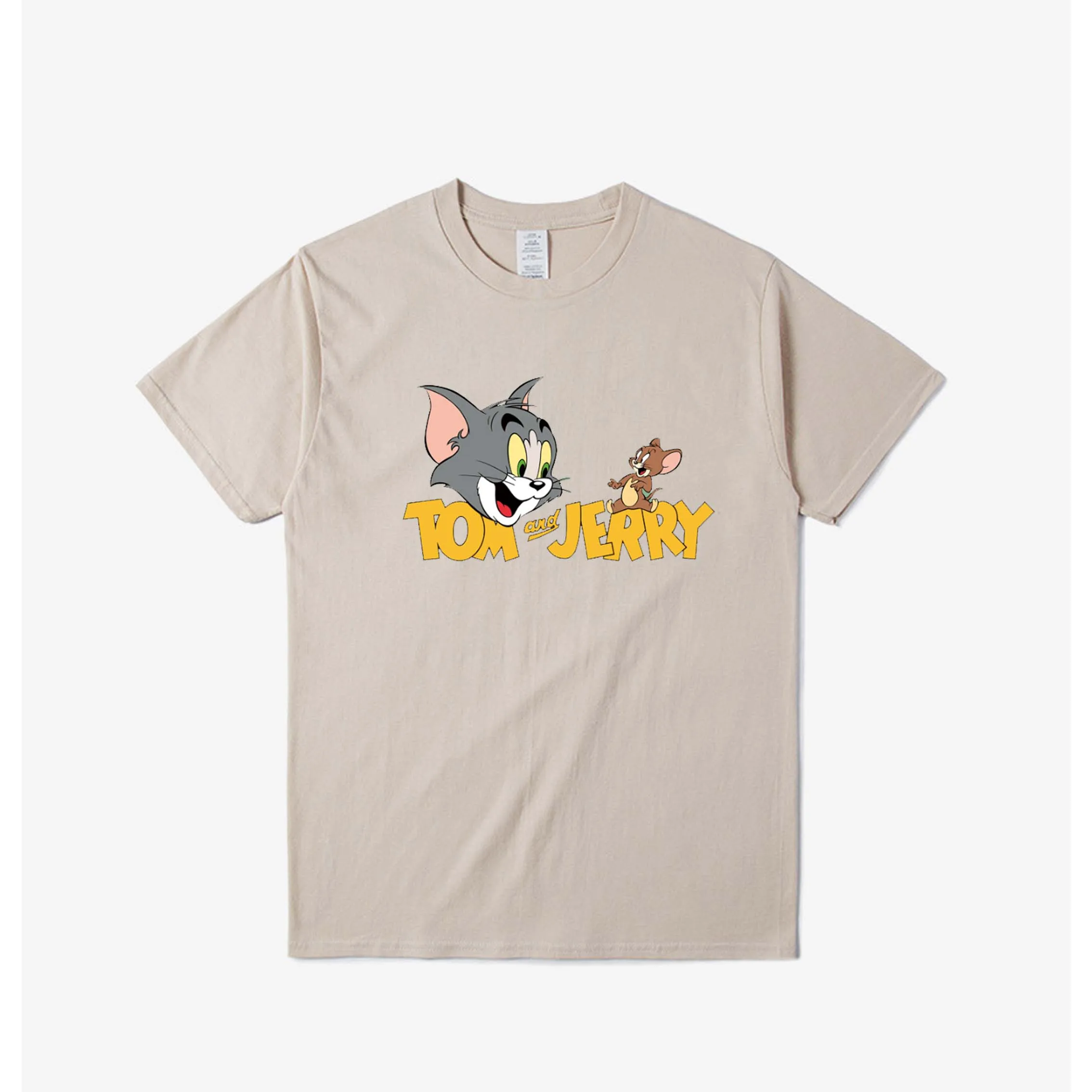 

Anime Cat Tom Jerry Mouse Cute Couple Clothes Funny Cartoon Printed Men/Women's T shirt Casual Cotton Kawaii Short Sleeve Top