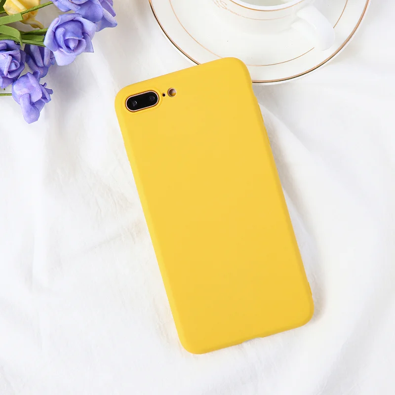 DK-hu Матовый Силиконовый чехол для samsung Galaxy S10 Lite S10e S10 S9 S8 плюс S7 S6 Edge Note 9 8 5 M40 M30 M20 M10 простой Карамельный цвет чехол - Цвет: DK-hu