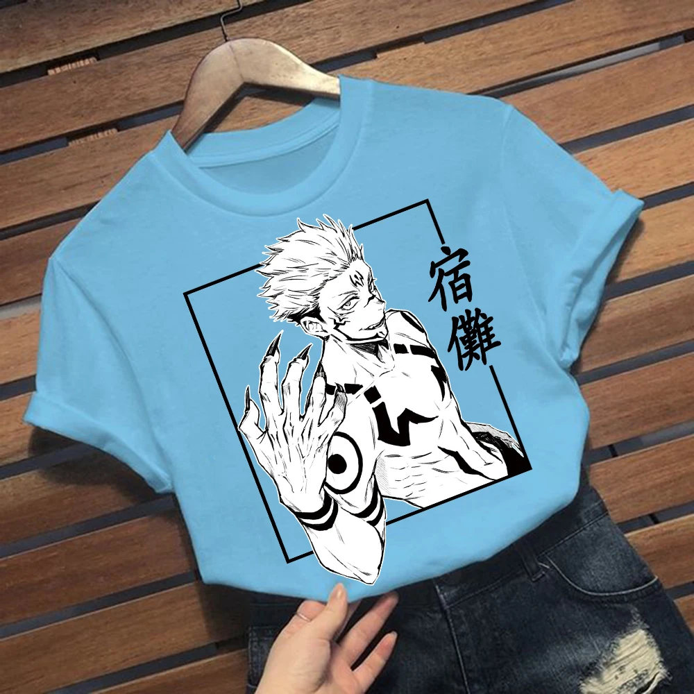 

Jujutsu Kaisen Anime Graphic Tee Manga Hip Hop Unisex Oversized T Shirt Harajuku