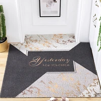 nordic geometric entrance door mat carpet hallway can be cut silk loop custom mat carpet anti slip mat printed pvc home doormat
