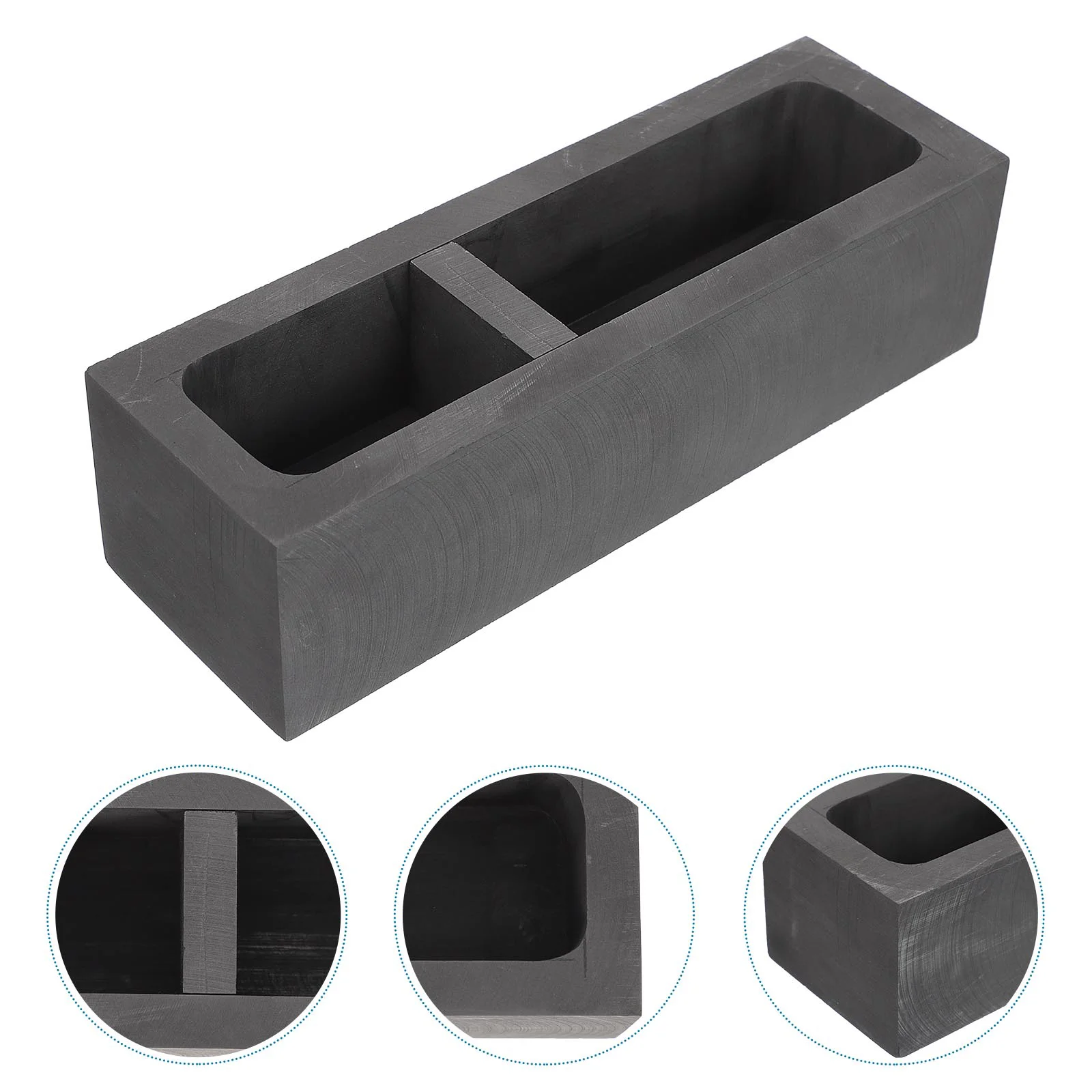 

1pc Graphite Ingot Mold Refining Graphite Melting Casting Mold for Gold Silver