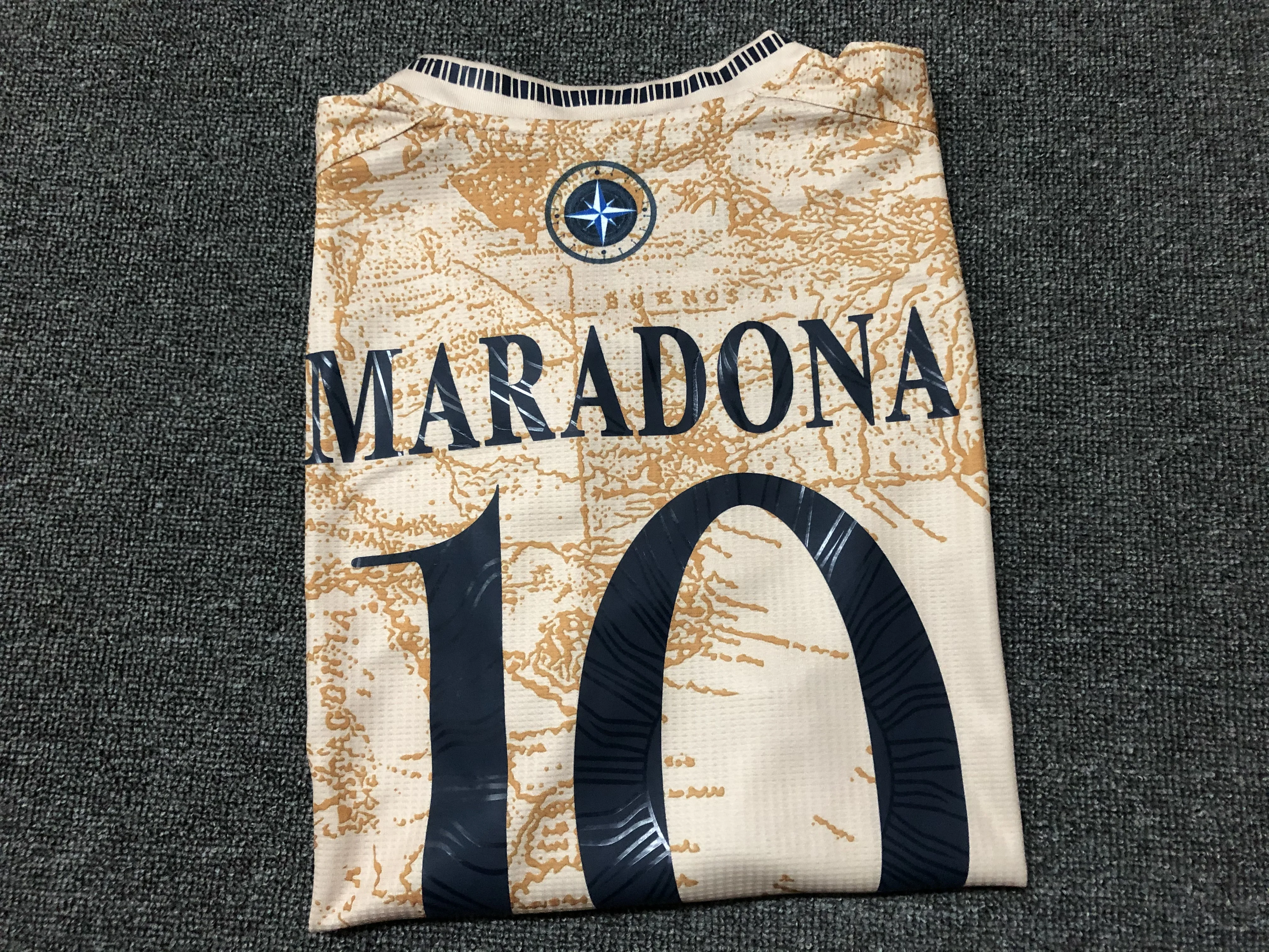 

2021 -2022 Argentina jersey messi maradona men's casual T-shirt gold cup