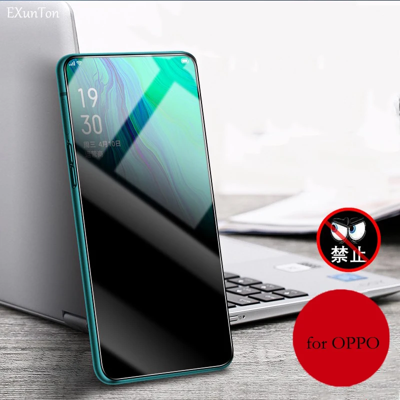 Закаленное стекло для OPPO Reno 2 2Z 2F ACE Защита экрана конфиденциальности A9 A5 2020 Realme XT 5