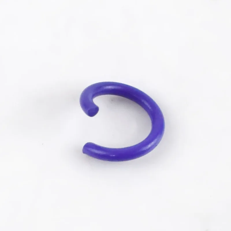 7Purple Meetee 100 шт 1,2*8 мм конфетные цвета маленькое металлическое кольцо соединение открытие уплотнительное кольцо Пряжка DIY брелок сумка ювелирные аксессуары BD480 - Цвет: 7Purple