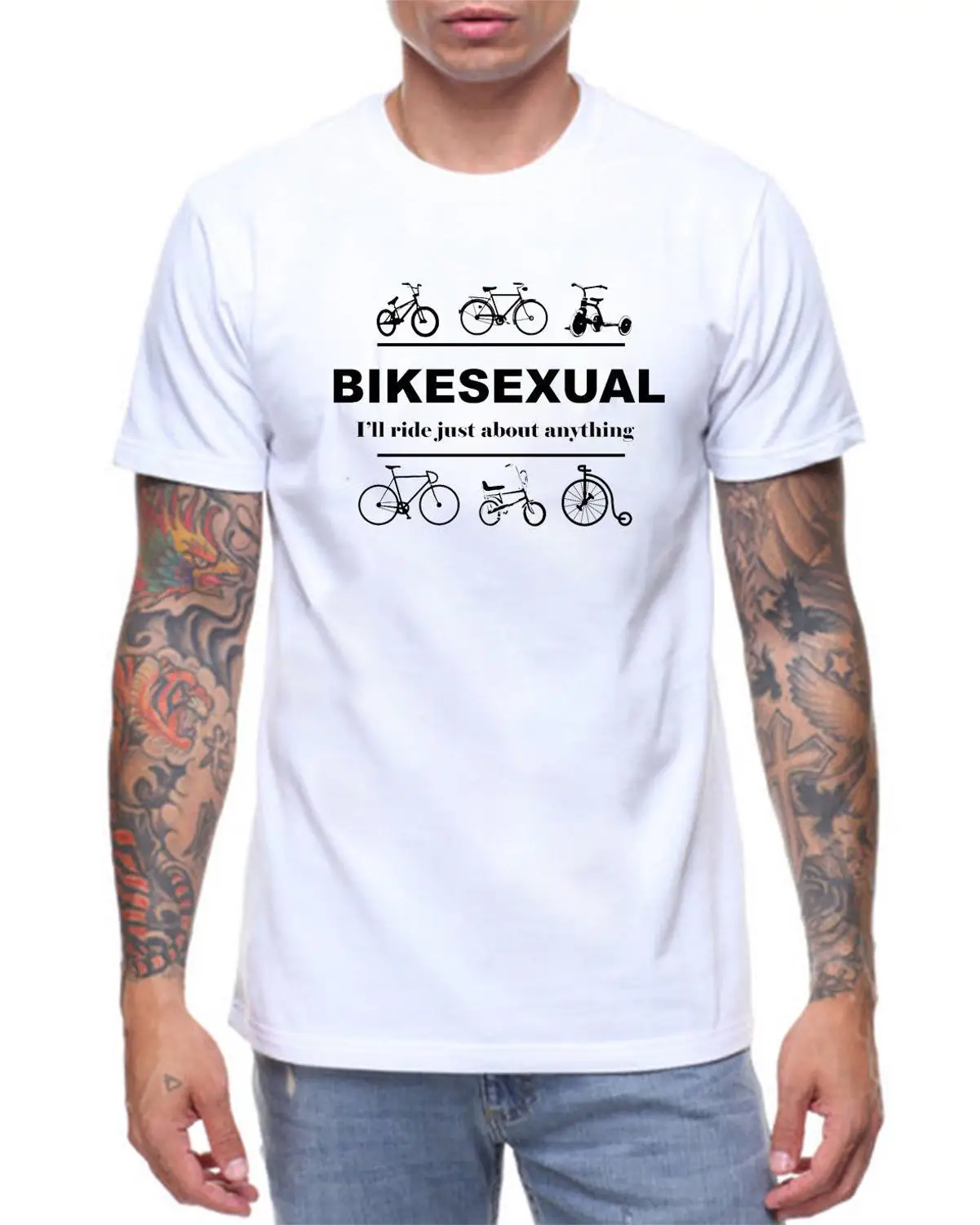 

Hot Sale 100% Cotton T SHIRT FUNNY PUN SLOGAN GAY PRIDE LESBIAN LGBT BIKER BIKES CYCLIST Tee Shirt