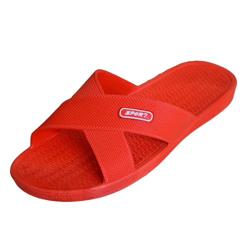 

Summer Stall Slippers Women's Hotel Bathroom Bath Non-Slip Slippers Home Indoor Plastic Cheap Slippers Men