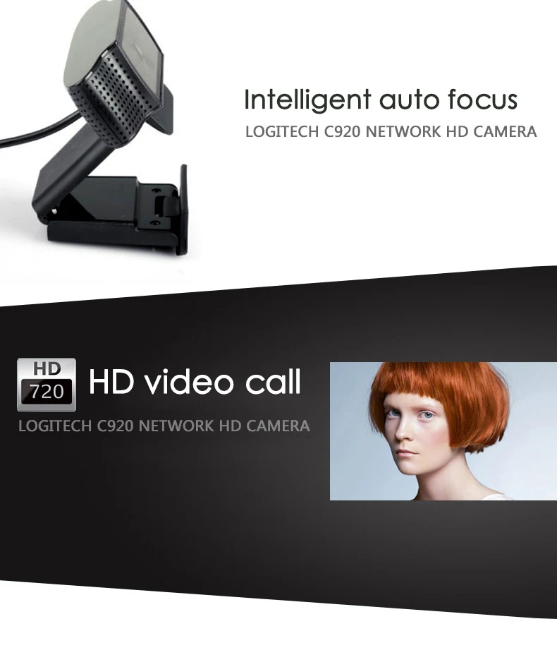 Веб-камера logitech c920 Pro FULL HD 1080P Веб-камера с поддержкой официального тестирования с 15 миллионами пикселей CMOS 30FPS USB CAM