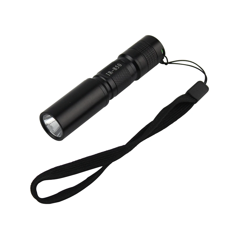 

BORUiT IR 850 LED Flashlight Mini Infrared Radiation Night Vision Torch Outdoor Hunting Camping Lantern by AA Battery