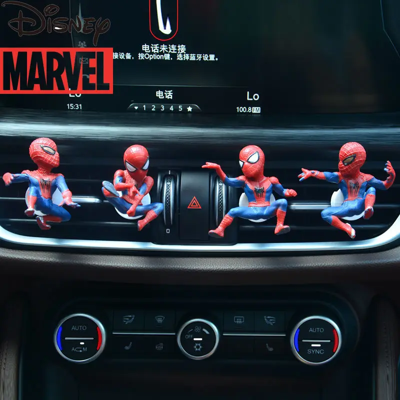 

Disney Marvel Spider-Man Car Air Conditioning Air Outlet Cartoon Perfume Fragrance Clip Car Decoration Deodorant