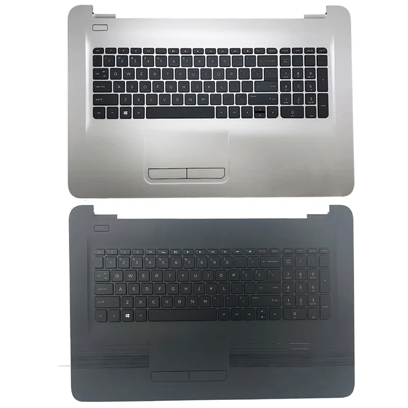 売却 新hp 17-X 17T-X 17-Y 17Z-Y 17-ayノートパソコンのパームレスト大文字米国のバックライトキーボードtouc Hp広告シルバー黒、白