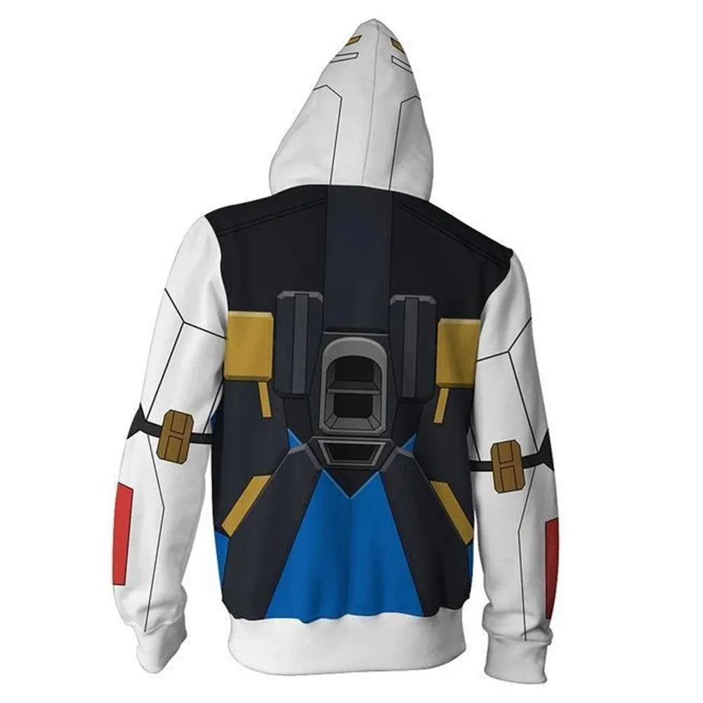 

Men Hoodie Anime GUNDAM Cosplay Costume Mobile Suit 3D Printed Sweatshirt For Men