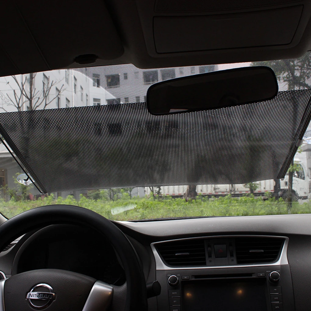 

Car Windshield Sunshade Automatic Retractable Window Sun Shade Block Cover Curtain Automotive Sunvisor