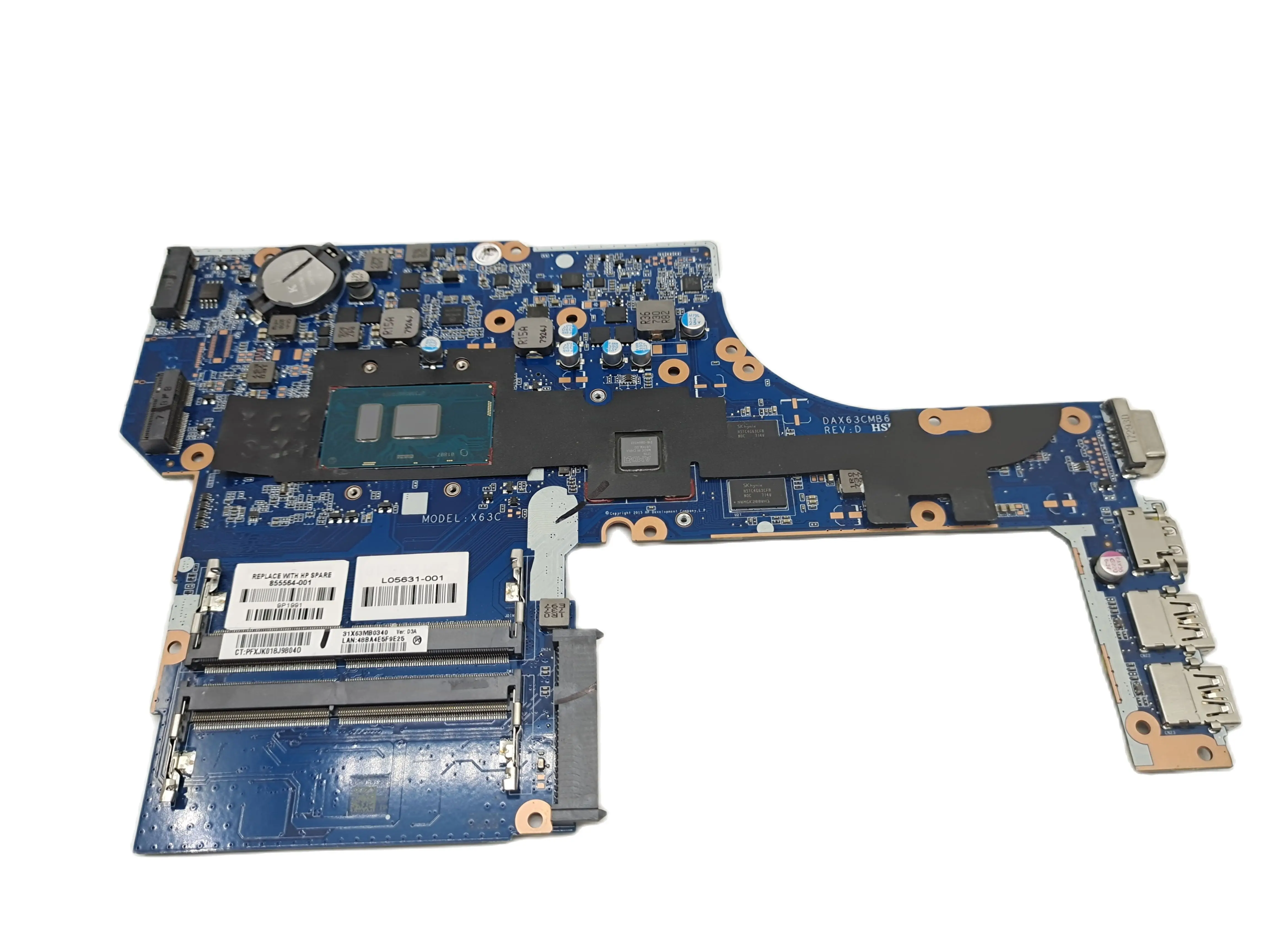

Быстрая доставка, абсолютно новая материнская плата для ноутбука HP 855564 G3 L05631-001 + GPU RAM DDR4