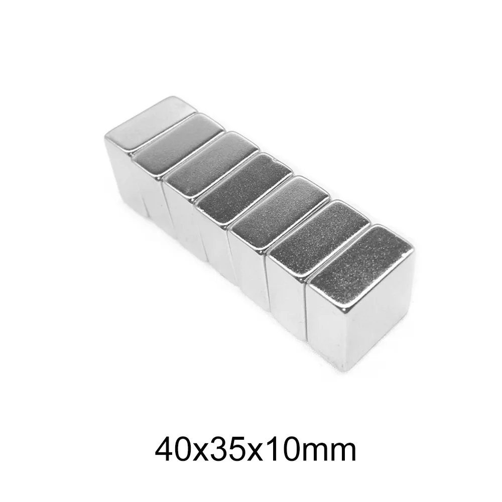 1/2 шт. 40x35x10 мм квадратные магниты 40 X 35 N35 блок сильный неодимовый магнит лист