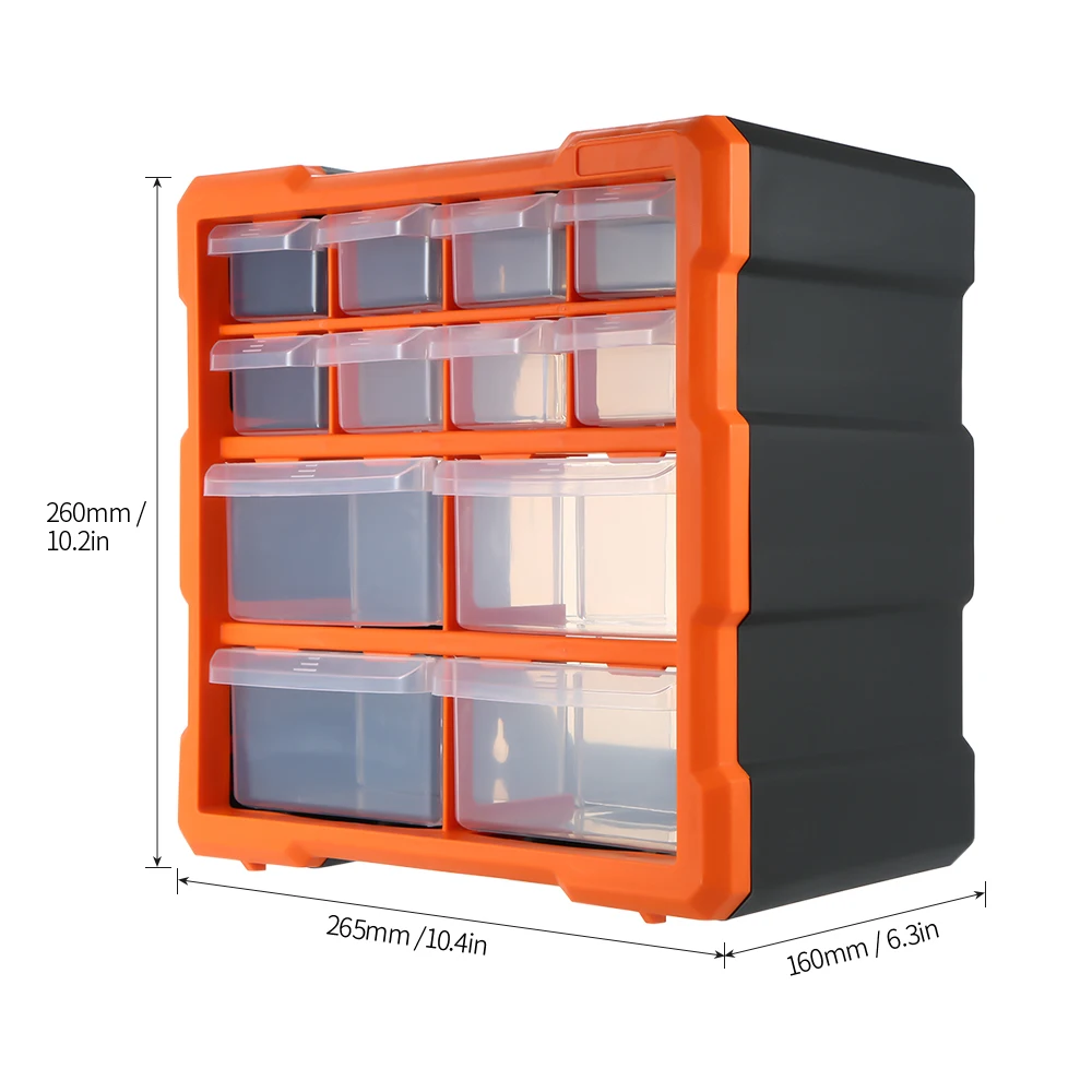 

Drawer Plastic Parts Storage Box Multiple Compartments Slot Hardware Box Organizer Craft Cabinet Tools Components Container