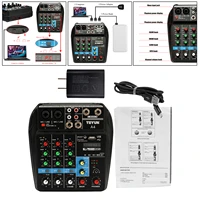 audio mixer karaoke players sound mixing console record system mp3 jack 48v phantom power monitor