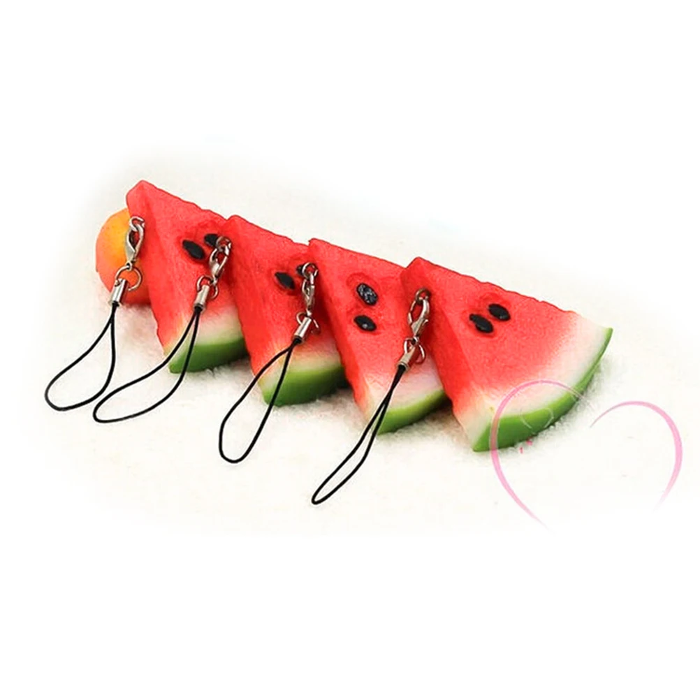 1 шт. милый арбуз Кухонные Игрушки Брелки Пряжка Подвеска для автомобиля женщин