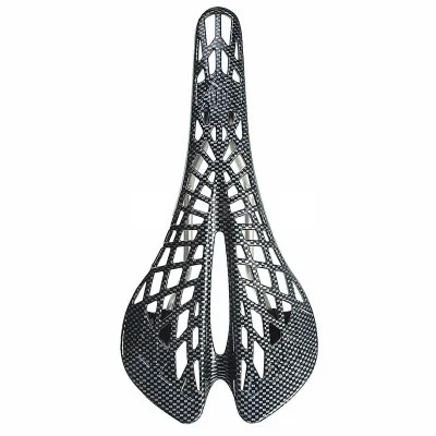 

Ultralight Carbon Fiber Spider Hollow Breathable Bicycle Seat Saddle Comfortable Mountain Bike Cushion Riding Accessories