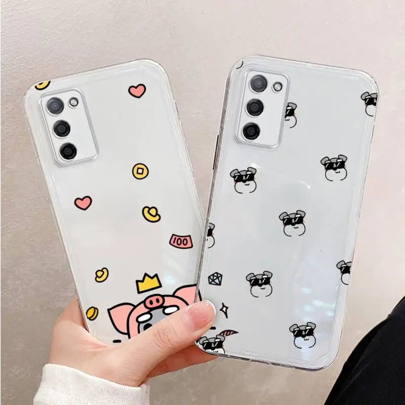 

Cartoon schnauzer dog Phone Case For Xiaomi Mi 11 Ultra Lite 10 Redmi Note 9 8 7 9a K30S K40 Pro Transparent Coque