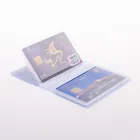 Держатель для визиток, прозрачный держатель для карты визиток из ПВХ, складной чехол для фотокарточек, корейский чехол, 1 шт.
