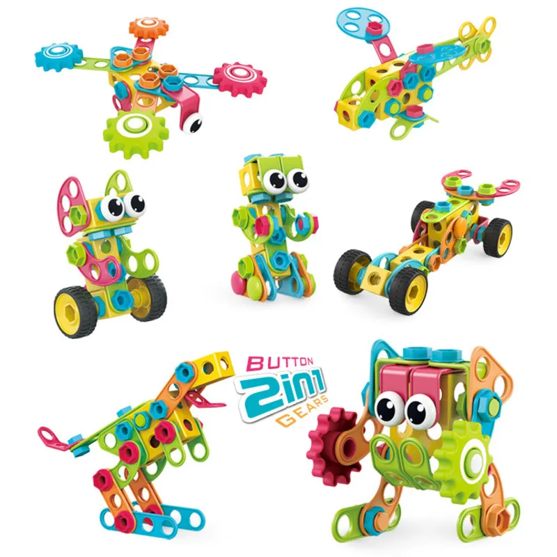 

Geometric Disassembly Building Block Screw Nut Children's Puzzle Early Education Creative Matching Combination Assembled Toys