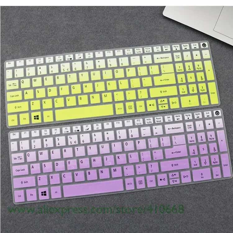 Силиконовый защитный чехол для клавиатуры 15,6 дюймов для acer Aspire VN7-592G VN7-792G F15 F5-571 F5-573G E5-575G E5-772