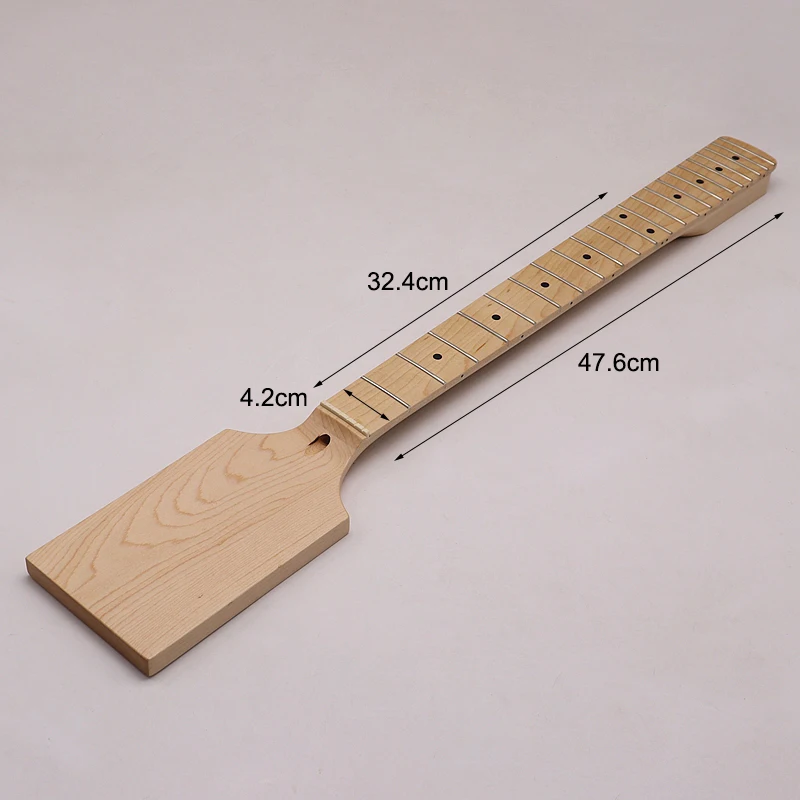 e gitarre hals natürliche farbe kanadischen ahorn 22 bünde gitarre hals für elektrische gitarre bord vervanging free global shipping