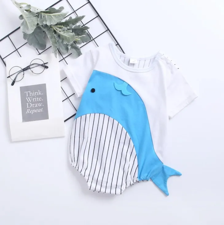 Летние детские комбинезоны в форме Кита пингвина/Детский комбинезон для косплея