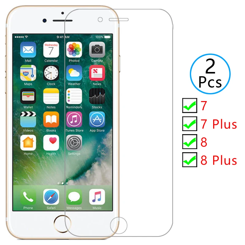 

protective tempered glass for iphone 7 8 plus screen protector on iphone7 iphone8 7plus 8plus 4.7 5.5 film i phone iphon aphone