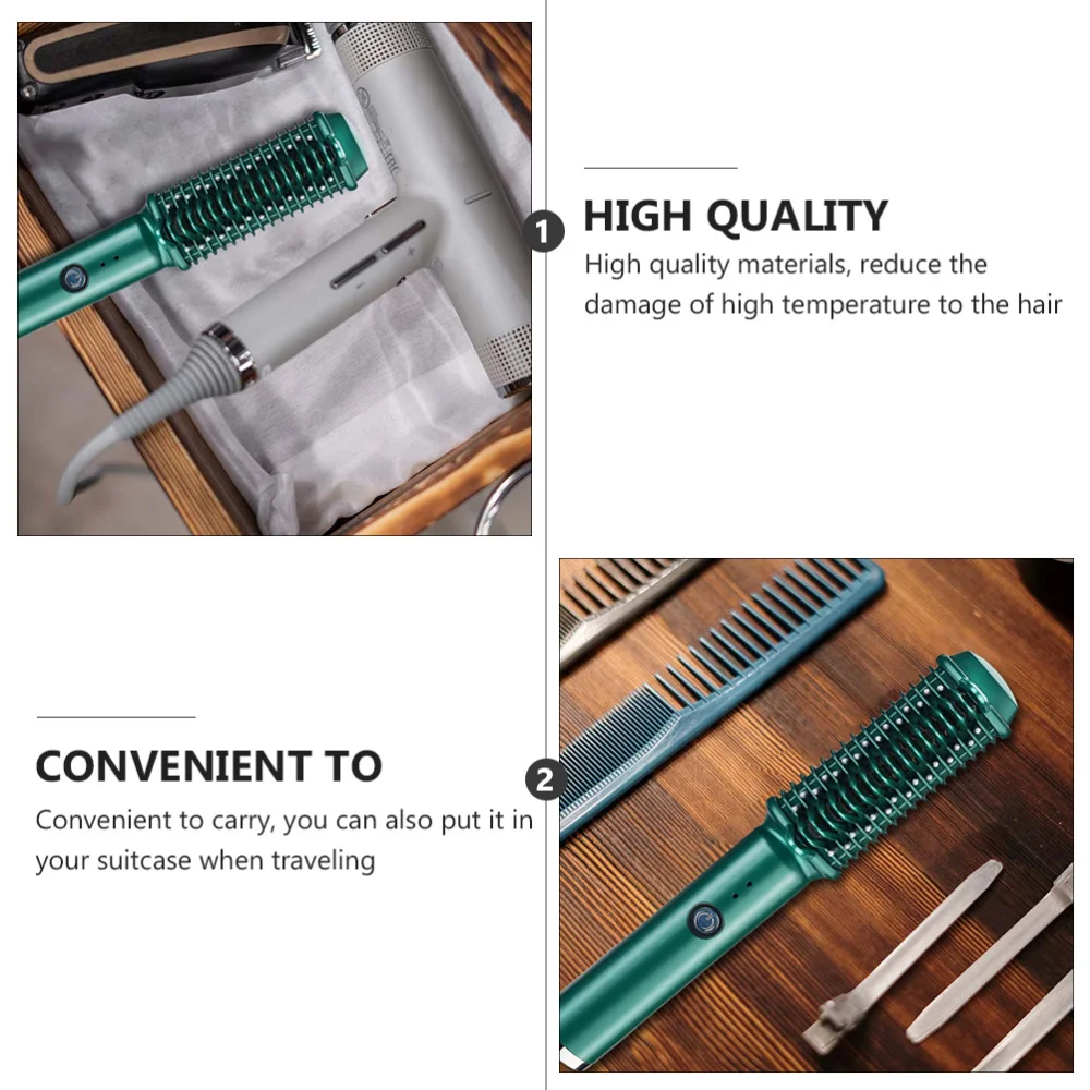 

1 Set Hair Straightener Hair Styling Tool Hair Straightener Brush and Curler