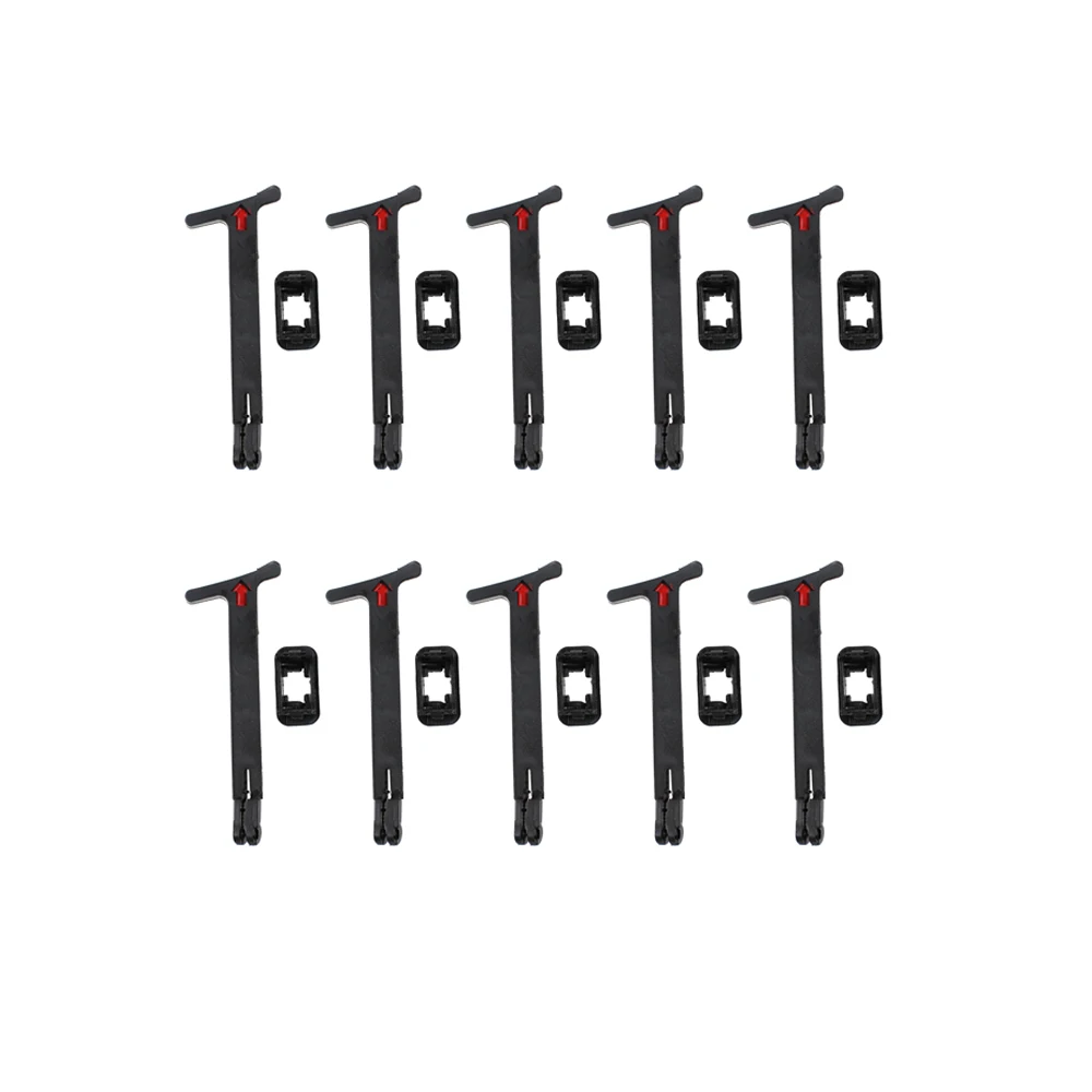 

10Pcs 1J0823593C For VW Golf Jetta Bora MK4 MK5 1J5 823 593 C 1J0823593 Car Front Hood Grille Latch Release Pull Rod Handle