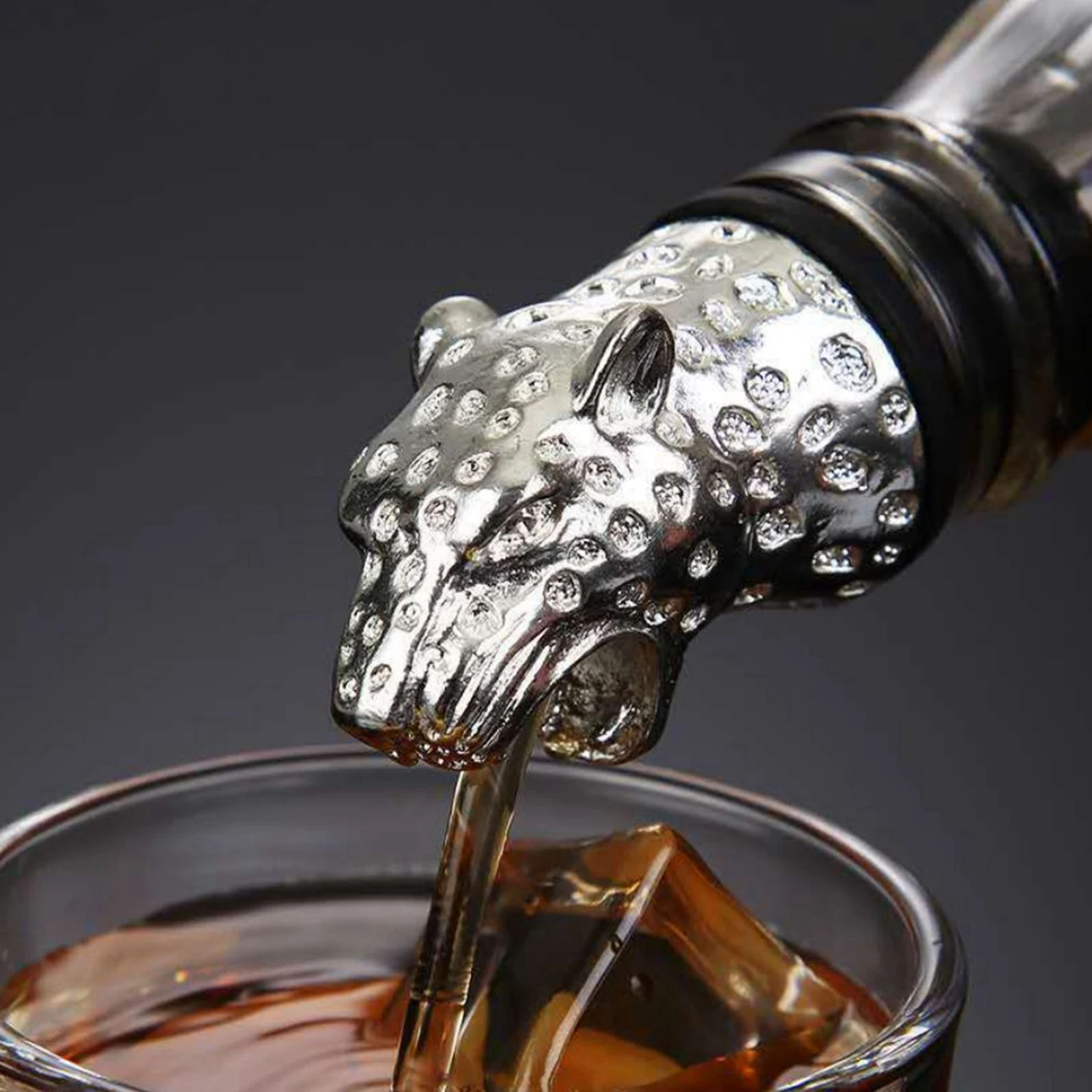 Винный аэратор цинковый сплав в форме головы животного | Дом и сад