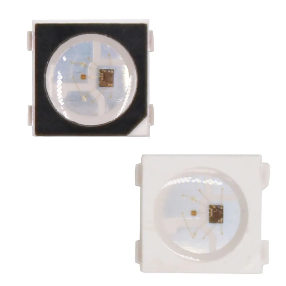 10 1000 шт. WS2812B RGB светодиодный чип 5050SMD WS2812 индивидуально адресуемый пикселей