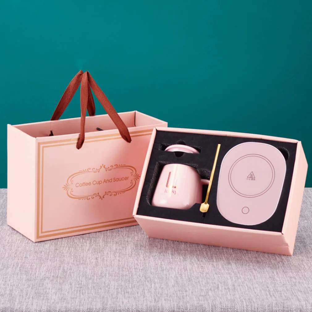 

55C Electric Mug Warmer Pad Portable Tea Coffee Milk Cup Heater Coaster Ceramic Mug Heating Pad Mini Heater For Cup