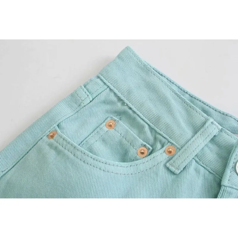 

Solid Y2k Pants Women's Jeans High Waist Straigh Pocket Zipper Wide Leg Pants 2021 Summer Casual Loose Trousers Streetwear