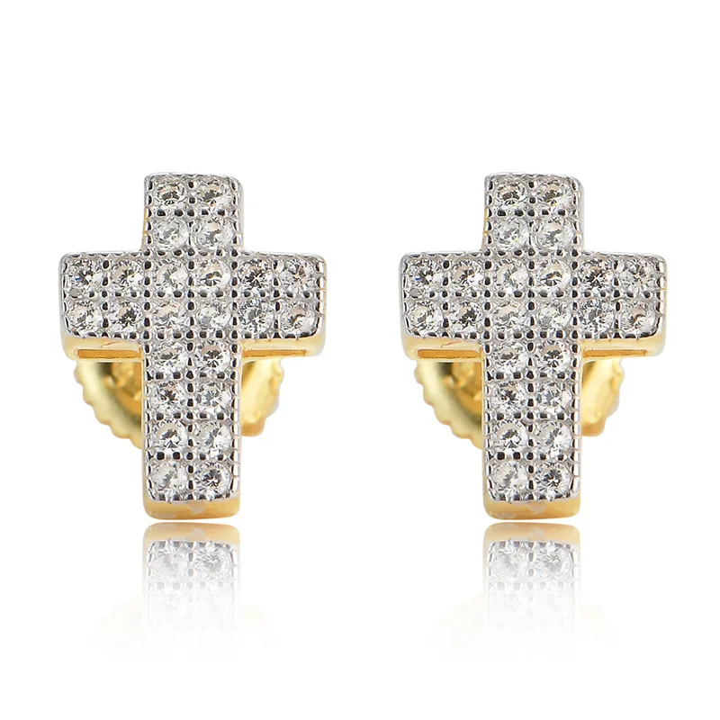 

Серьги-гвоздики унисекс, из серебра 925 пробы, с фианитами