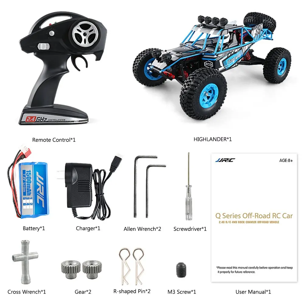 Грузовик JJRC Desert Q39 2 4 ГГц 1:12 4WD RTR внедорожник Радиоуправляемый автомобиль