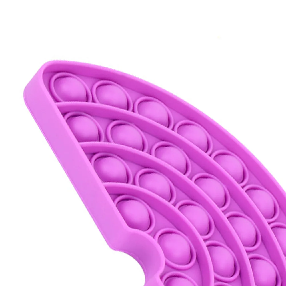 Juguete sensorial de burbujas de empuje para aliviar el estr&eacute;s, juguete para aliviar el autismo, semic&iacute;rculo, juguete de descompresi&oacute;n-5