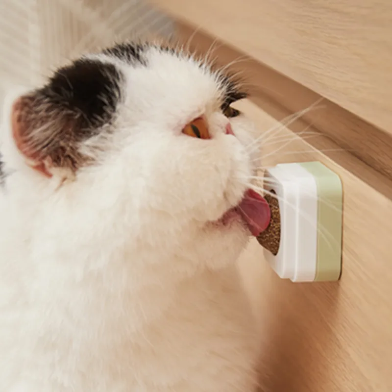 

Sticker On The Wall Cat Catnip Toy Natural Playing Catnip Ball Toy for Cat Grass Kitten Favor Toys Cat Accessories