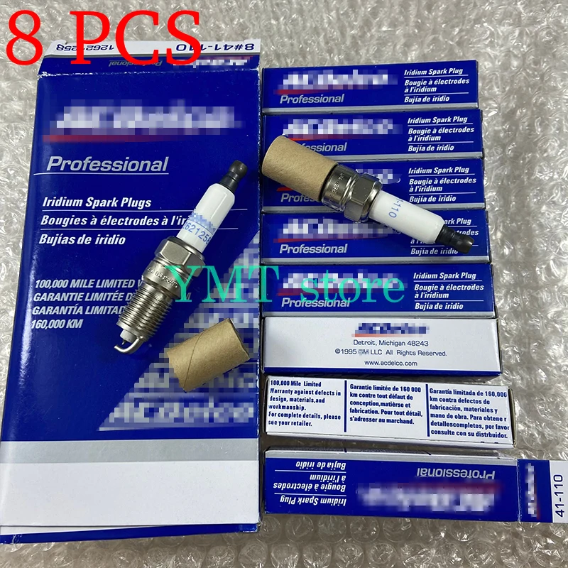 8 шт./компл. 41 110 (12621258) иридиевая Свеча зажигания подходит для Cadillac Hummer H2 Buick GMC Chevrolet