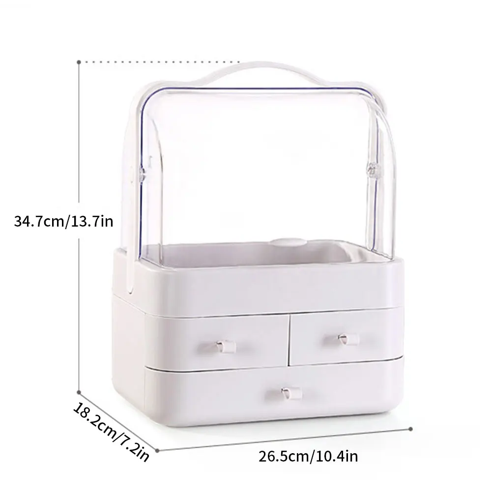 

Makeup Organizer Bathroom Storage Box Cosmetic Organiser Office Desktop Make Up Jewelry Storage Box Sundries Container Bathroom
