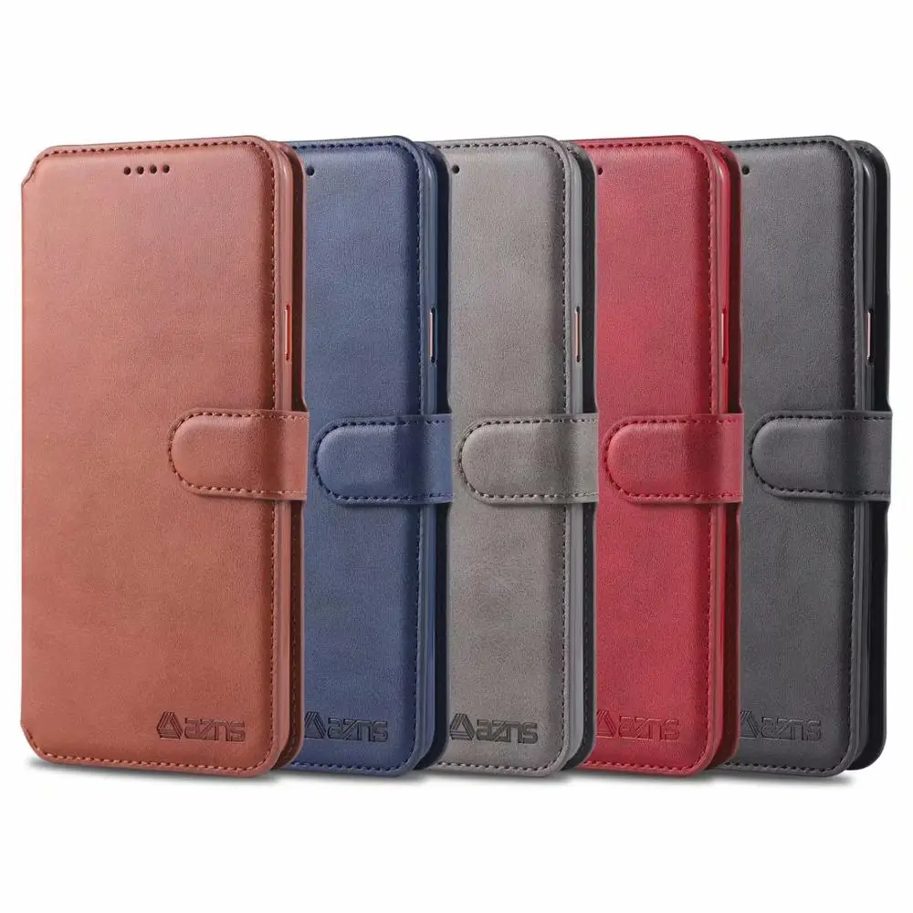 Магнитный кожаный чехол книжка с отделениями для карт samsung A10 A20 A30 A40 A50 A60 A70 A80 A90 M10