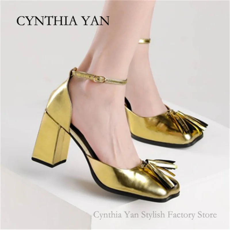

2021 New Brand Women Summer Shoes Sexy Thick High Heels Dress Party Wedding Shoes Woman Pumps Lady zapatos mujer обувь женская